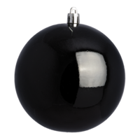 Christmas ball, black shiny,