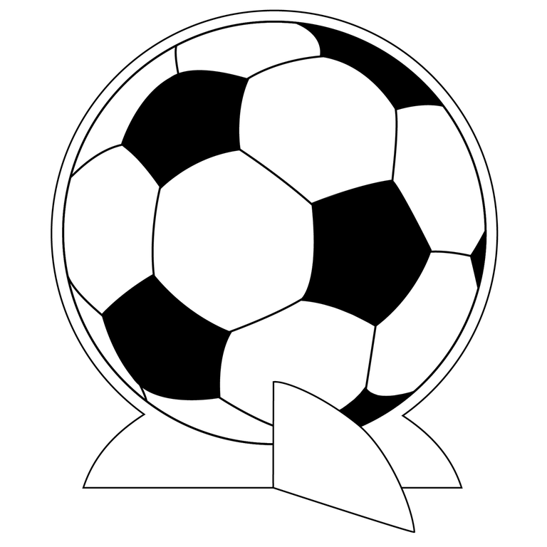 "Football display table stand 22 cm Ø"