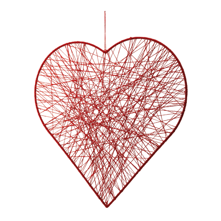 Heart with jute