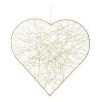 Heart with jute