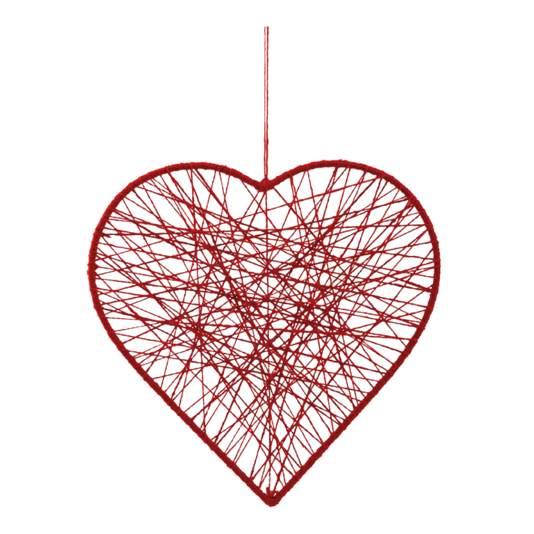Heart with jute