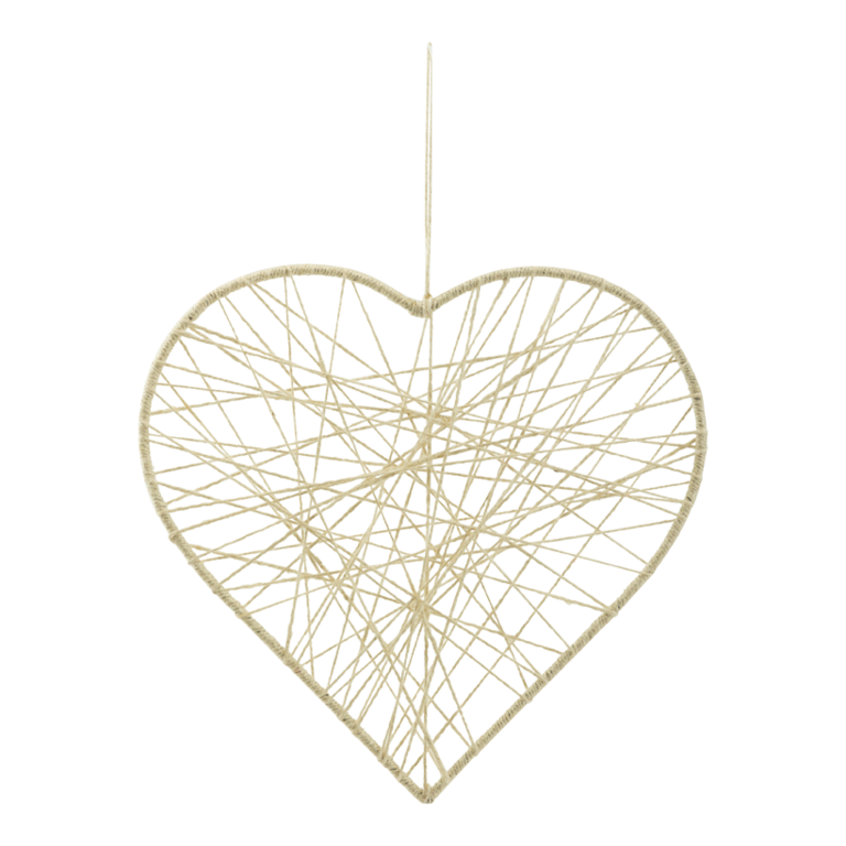 Heart with jute