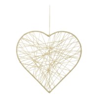 Heart with jute