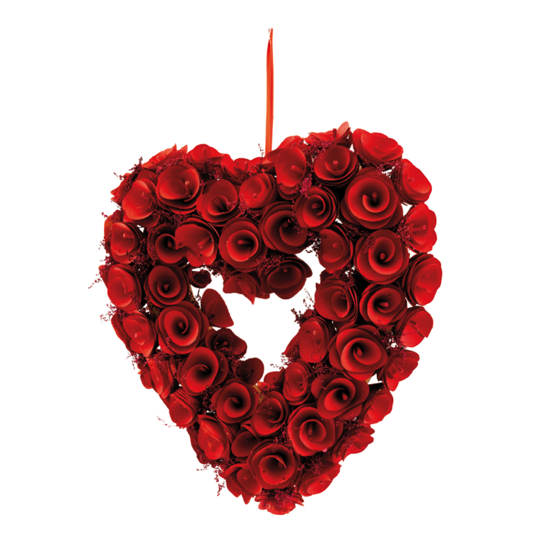 Wreath heart-shaped