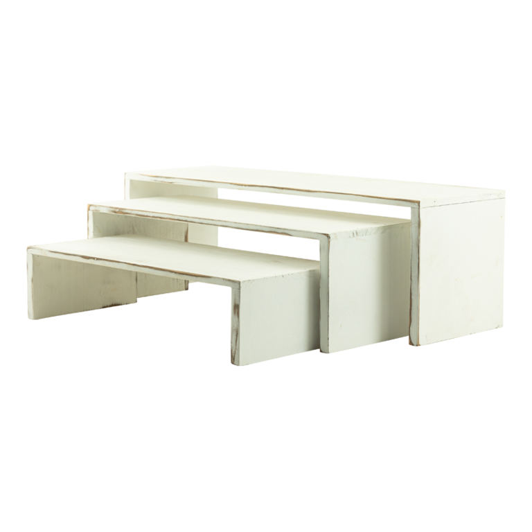 Wooden presenter in 3-sets