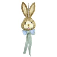 "Easter bunny head with bow to hang 62 cm"
