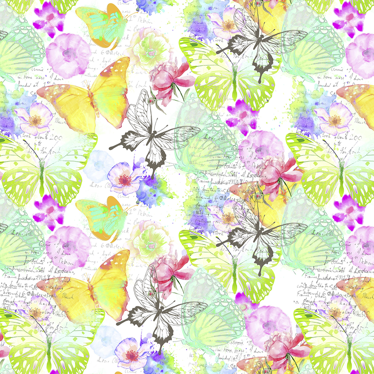 "Wrapping Paper Butterflies, 50 cm, 50 m"