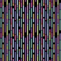 "Black wrapping paper colourful stripes, 50 cm, 50 m"