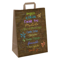 "Paper carrier bag thank you 35 x 26 x 12 cm"