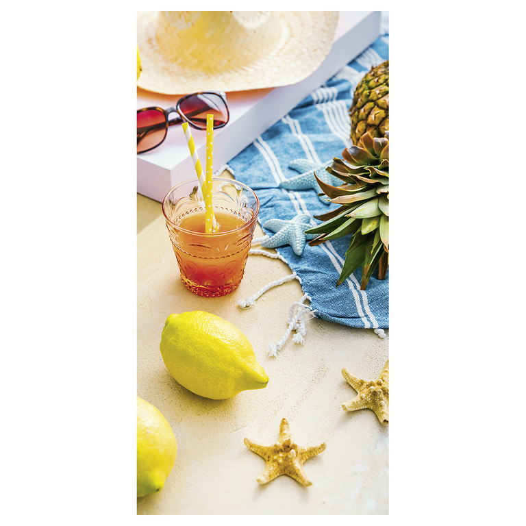 "Flame retardant fabric banner beach cocktail"