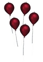 LAST CHANCE Ballon 5 stuks Rood glitter