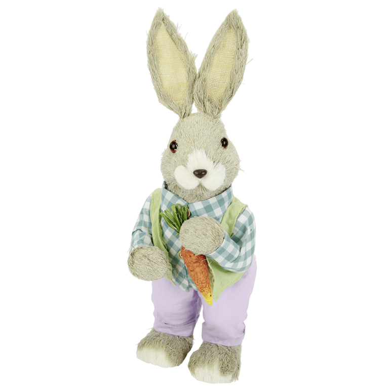 "Easter bunny straw purple blue 48 cm"