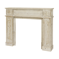 "Decorative fireplace console natural 120 x 100 cm "