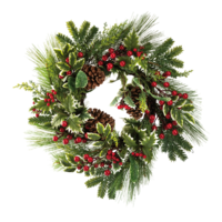 Fir wreath with berries
