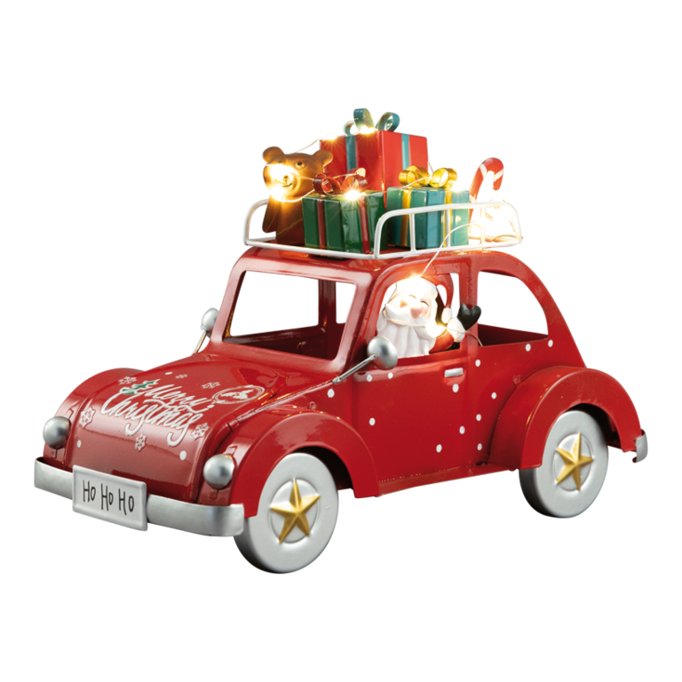 Pick-up truck with presents