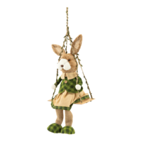 Rabbit on swing