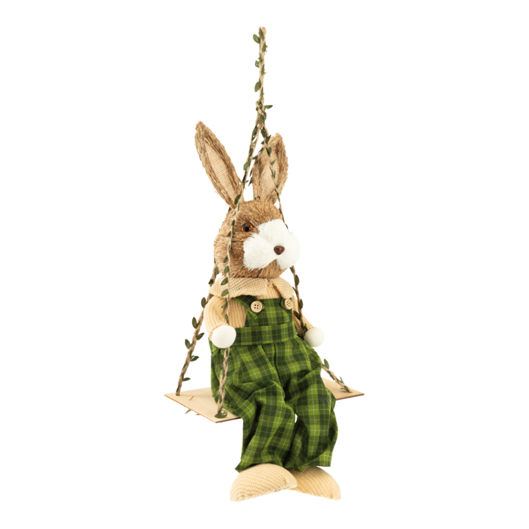 Rabbit on swing