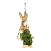 Rabbit on swing