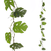 "Philodendron artificial plant garland 140 cm"