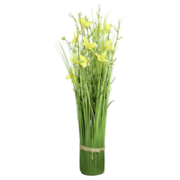 "Artificial grass bundles with flowers 45 cm "