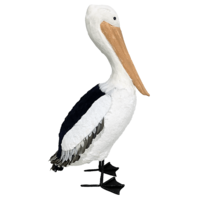 "Decorative pelican with real feathers 85 cm "