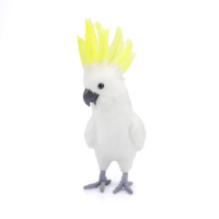 "Deco parrot white-yellow cockatoo, 50 cm"