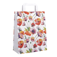 "Flowery splendor"" carrier bag, 50 pcs."