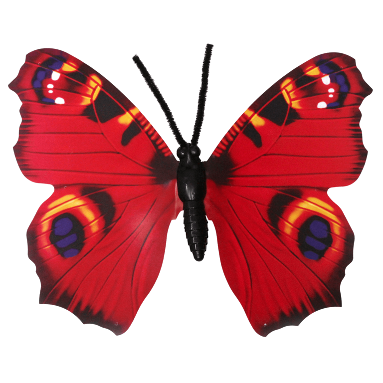 "2 Deco Butterflies red 50 cm"