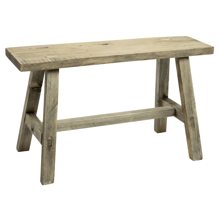 "Decorative wooden stool 48 cm"
