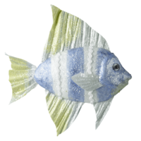 "Decorative fish made of blue foam 19 cm"