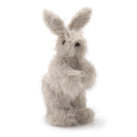 "Decorative plush Easter bunny in beige"