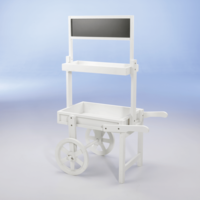 "Wooden market cart with 125 cm board "