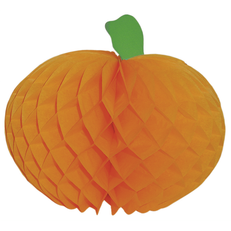 "Pumpkin made of honeycomb paper, flame retardant B1"