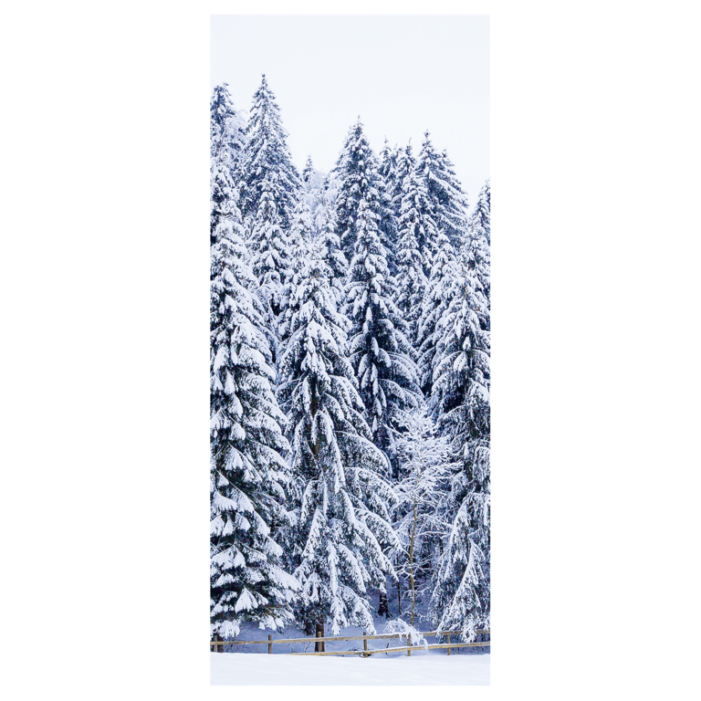 "Flame retardant fabric banner ""Ice waterfall"""
