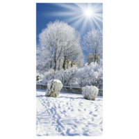 "Flame retardant fabric banner ""Snowpark"""