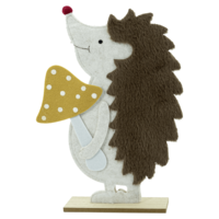 "Hedgehog felt stand 39.5 cm with base plate"