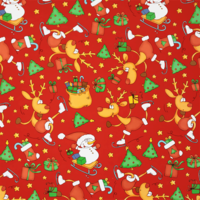 "Wrapping paper Rudolph red 50/50"