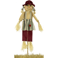 "Decorative scarecrow with stick 156 cm"