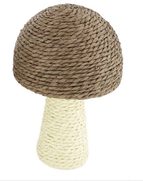 "Decorative mushroom made from paper cord 22 cm"