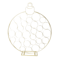"Gold metal Christmas bauble hanger 80 cm"