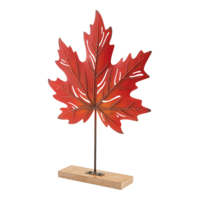 Maple leaf on stand