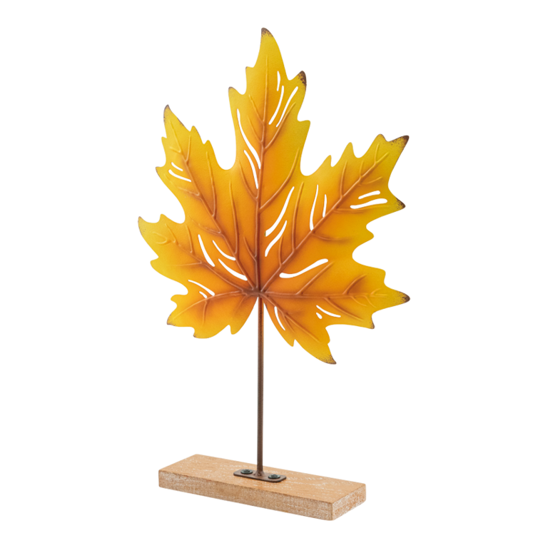 Maple leaf on stand