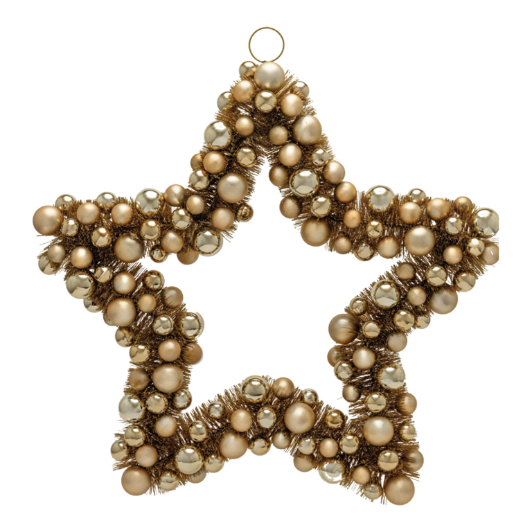 Star with Christmas balls