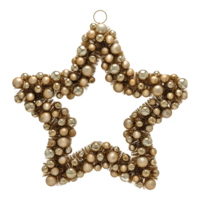 Star with Christmas balls