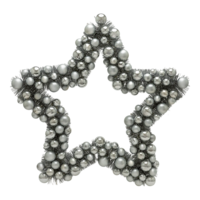 Star with Christmas balls