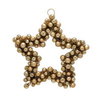 Star with Christmas balls