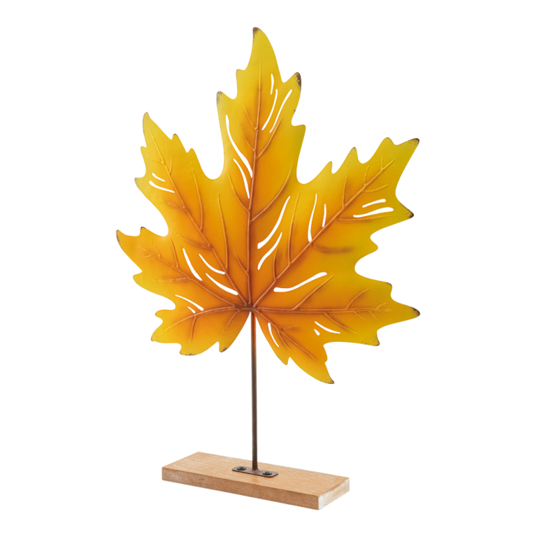 Maple leaf on stand