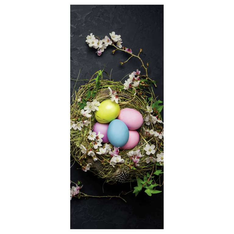 "Flame retardant fabric banner Easter nest"