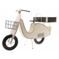 "Deco Vespa made of metal 111 x 75 cm in white"