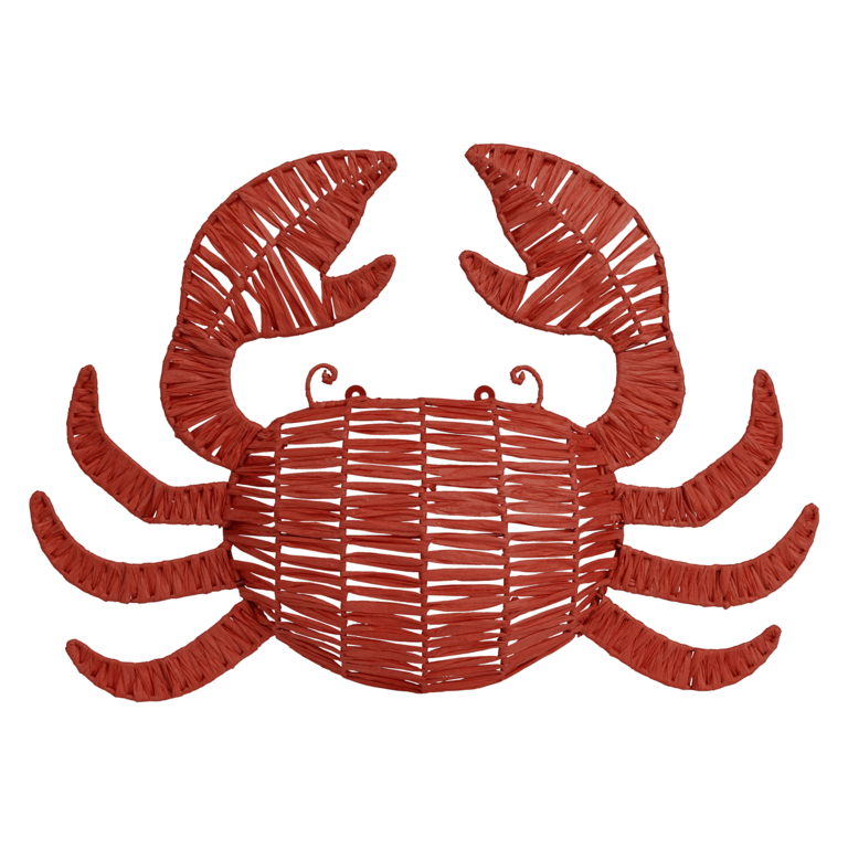 "Wall decoration crab made of paper mesh 43 x 30 cm"